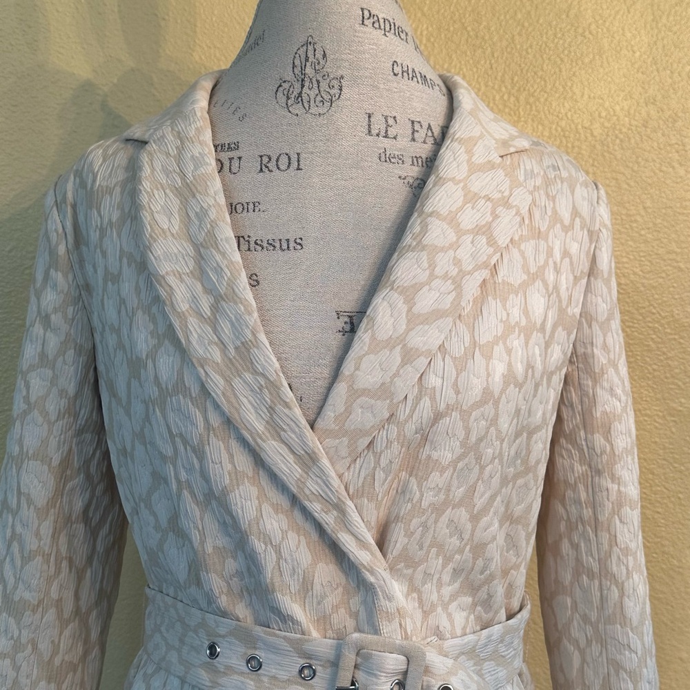 Lovers+Friends “Jay” Blazer Dress In Neutral Leopard Size Small New With Tag! - Picture 7 of 12